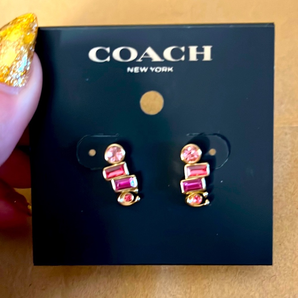 Coach Pink Earrings